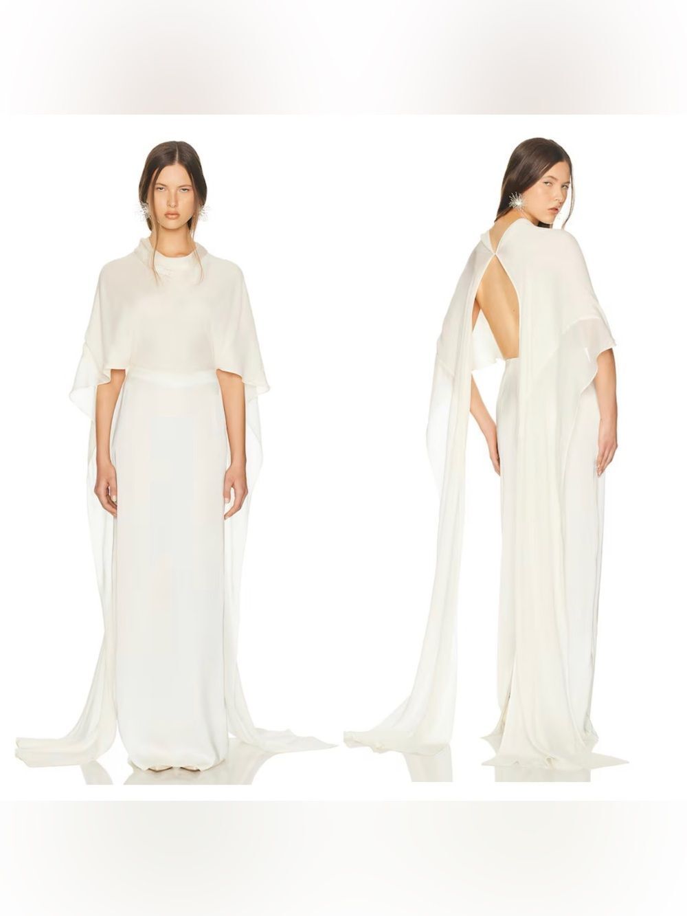 HELSA Mix Media Scarf Maxi Dress